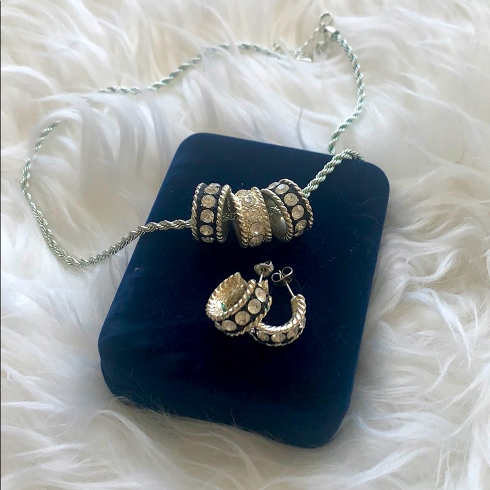 Montana Silversmith necklace and earring set